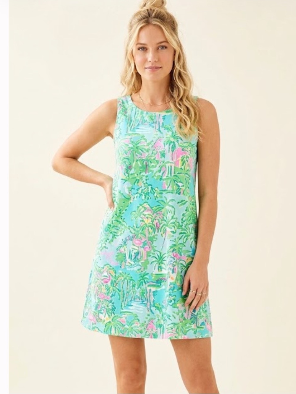 NWT Lilly Pulitzer KRISTEN DRESS~LILLY LOVES PALM BEACH DRESS, S